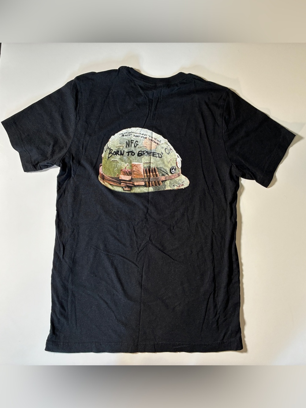 NFG Born to Breed Helmet Graphic Tee, Size M